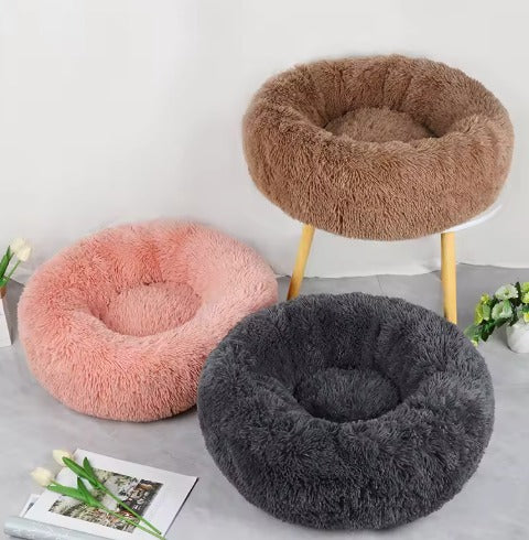 Cama Perro Mascota Antiestres Felpa