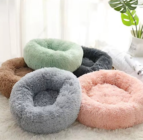 Cama Perro Mascota Antiestres Felpa
